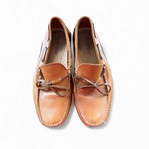 Giorgio Brutini Tan Leather Boat Shoes